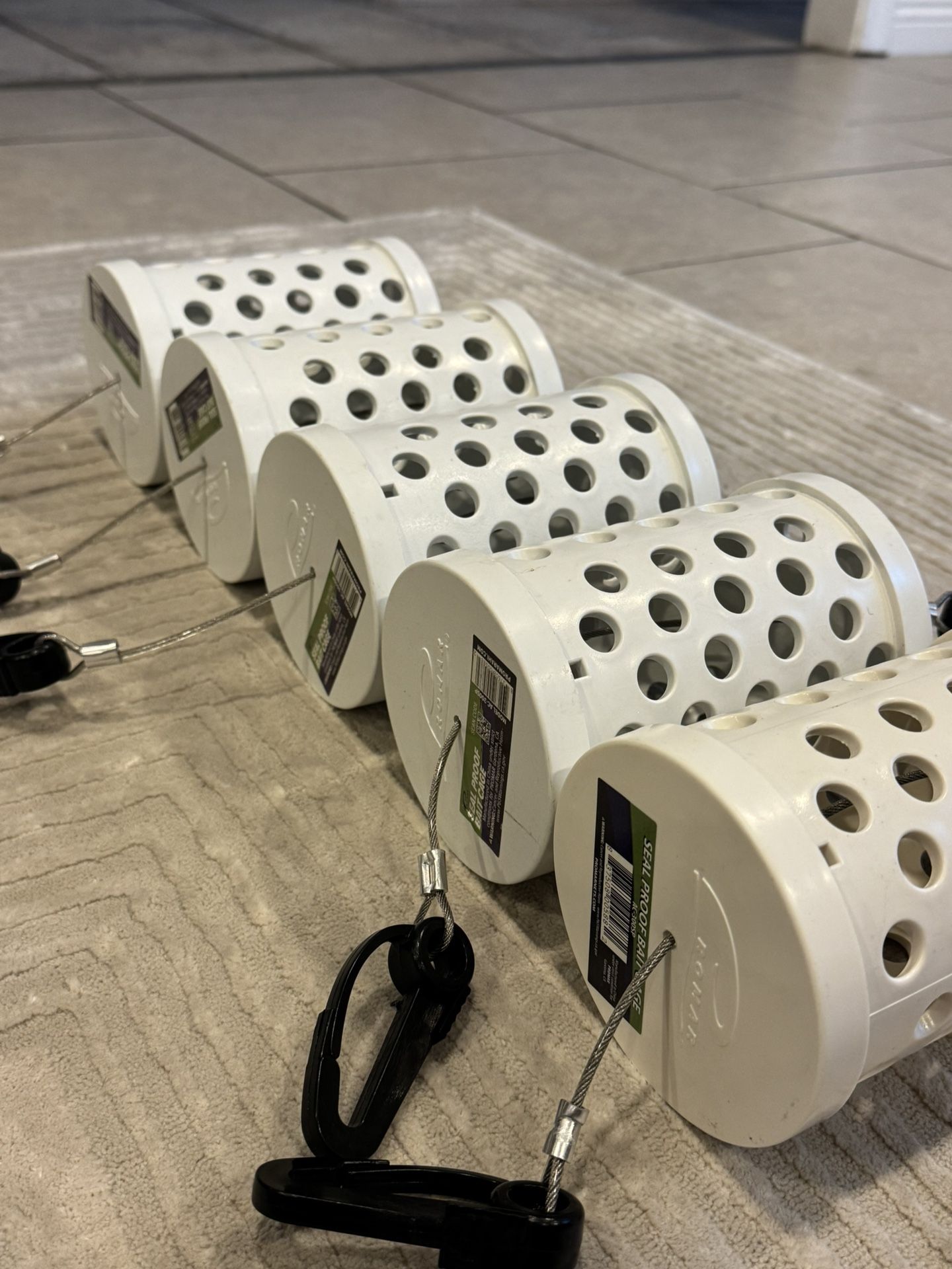5 Brand New Promar Seal Proof Bait Cage