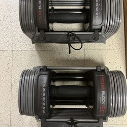Powerblocks 50 LB Dumbbells