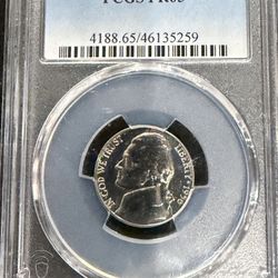 1956 P Gem Proof Jefferson Nickel Graded By PCGS At PR65 1-13