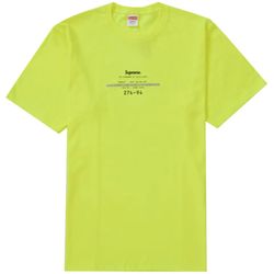 Supreme Standard Yellow Tee