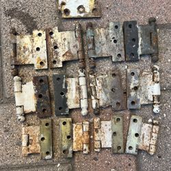 6 Sets Of Antique Window Hinges