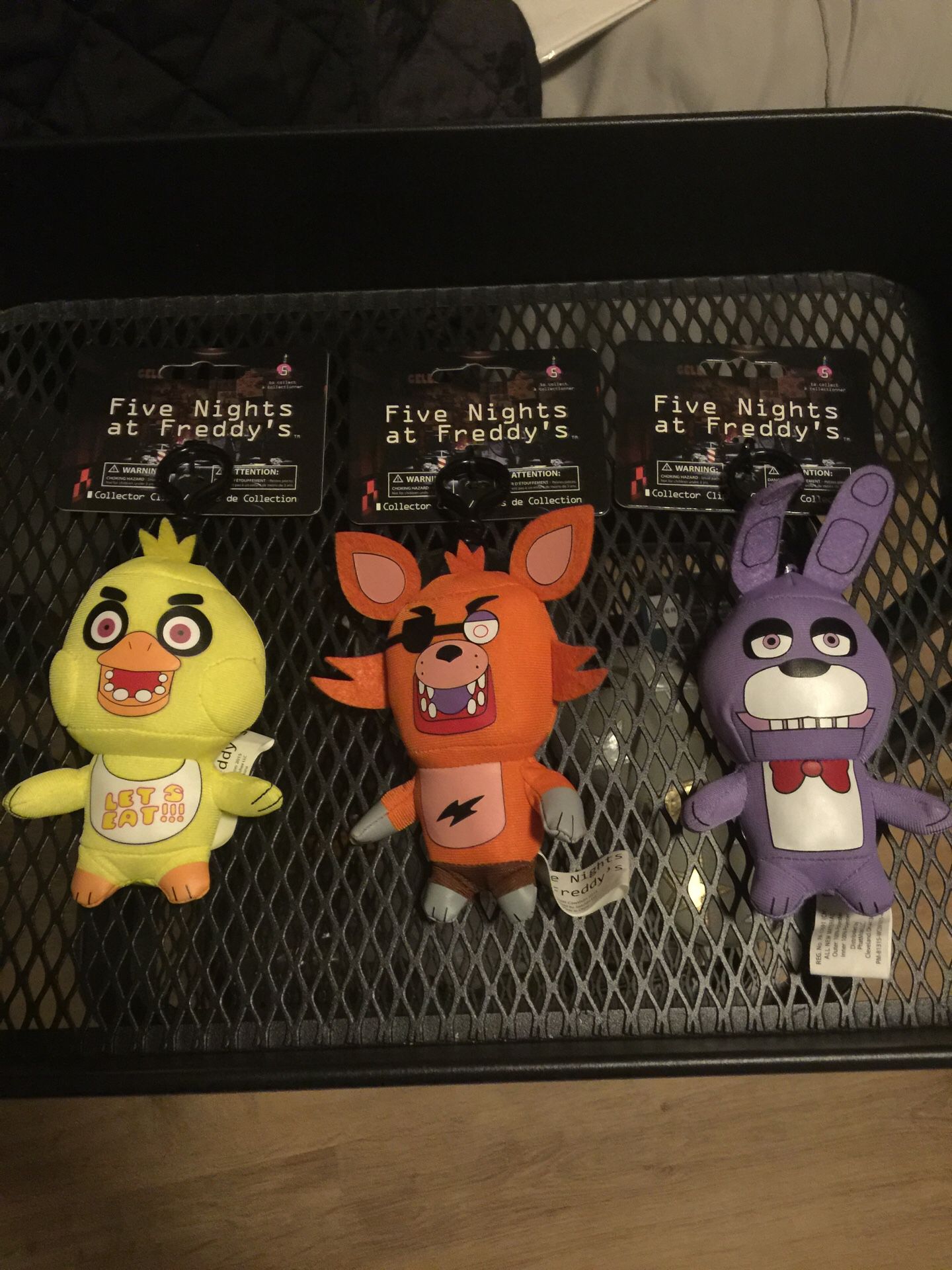 Five Nights At Freddy’s keychains (LOT OF 3) FNAF