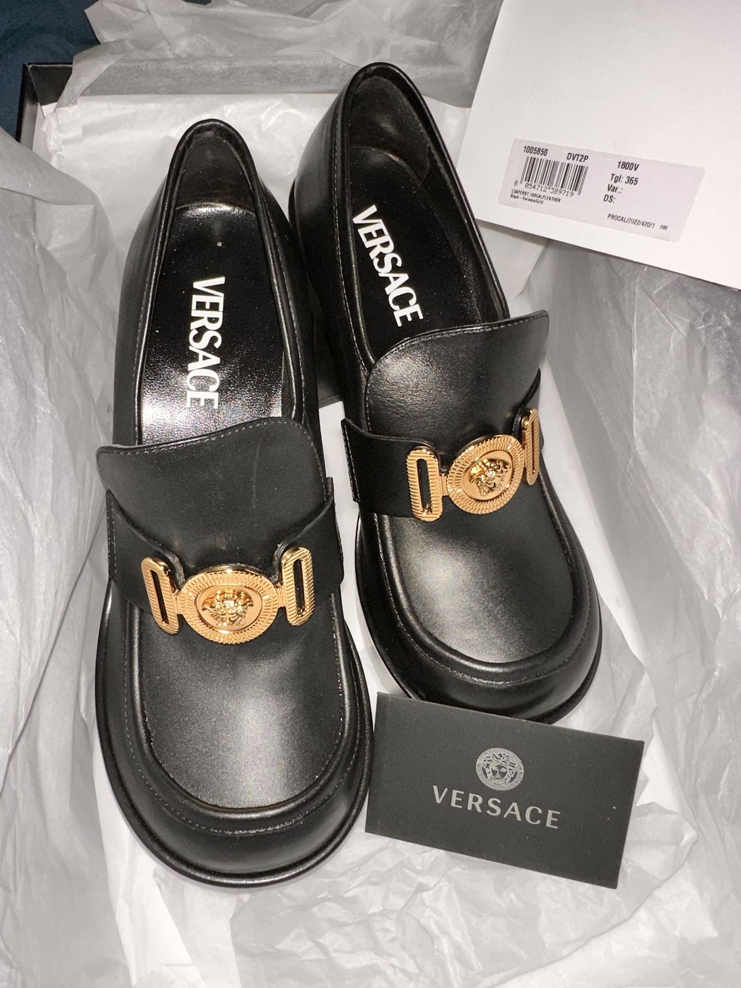 NEW IN BOX! Authentic Versace Chunky Platform Mules