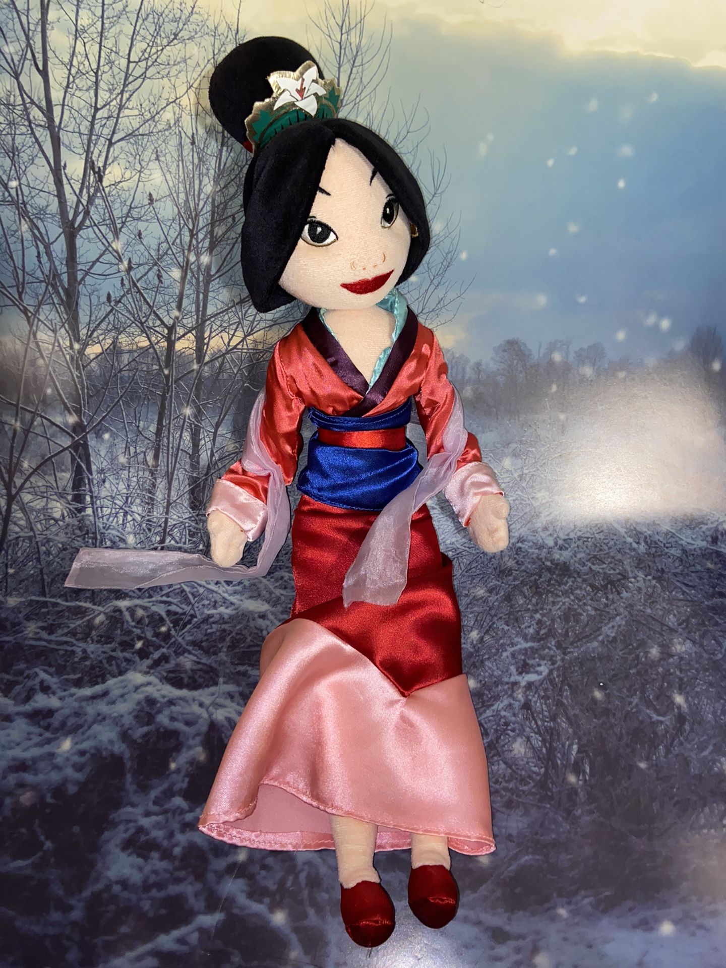 Disney Mulan approximately 22” plush doll.