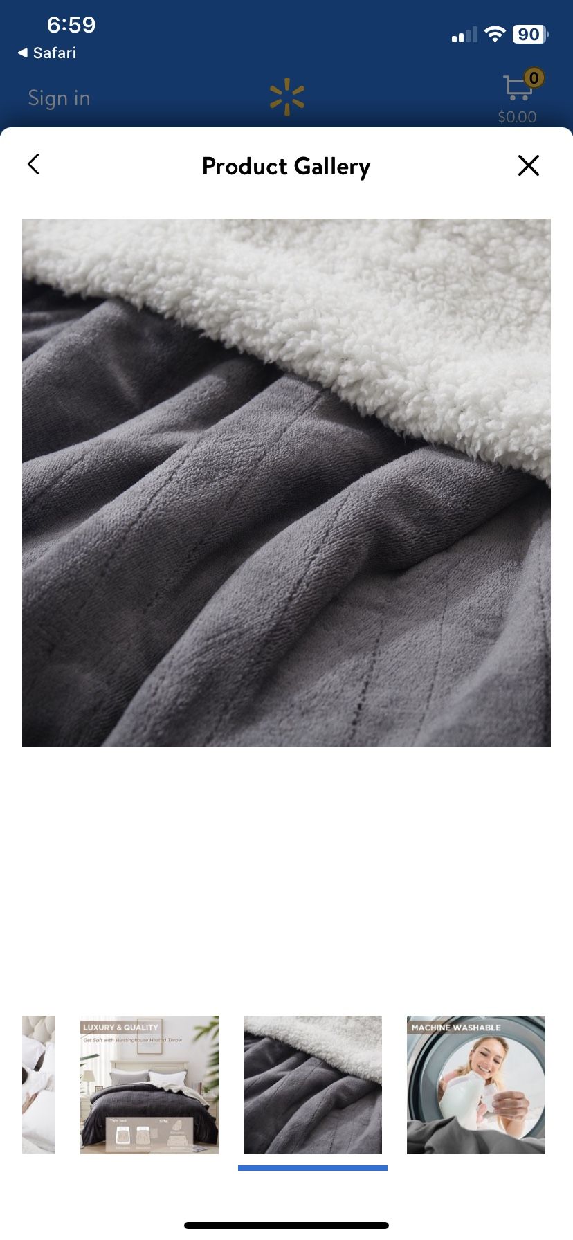 $30 Westinghouse Twin Warming Blanket