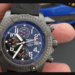 Breitling limited edition super avenger black steel
