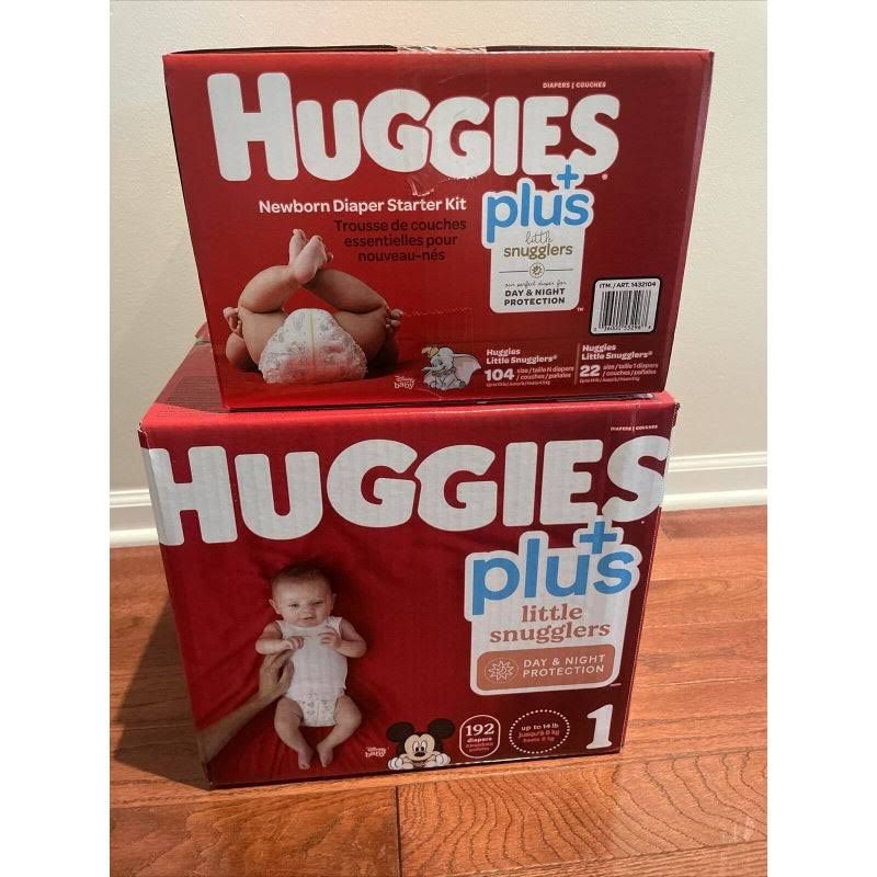 Huggies Little Snugglers Plus Diapers Size 1; 192-count