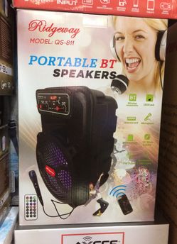 Bluetooth speaker with microphone and remote