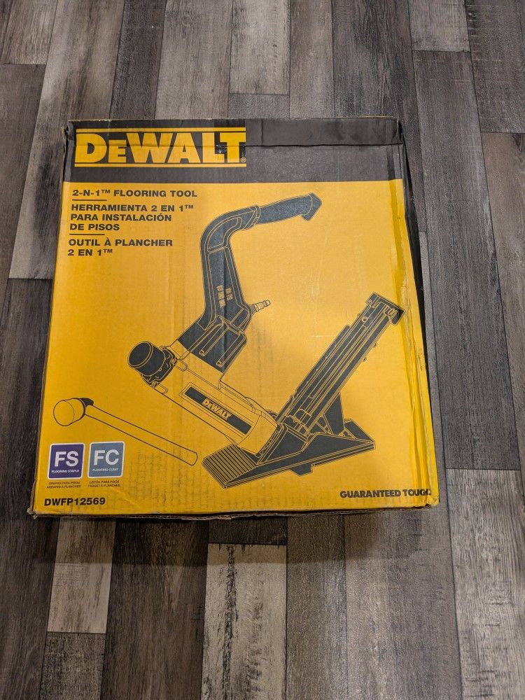 DEWALT 2-in-1 Pneumatic Flooring Tool, model number DWFP12569.