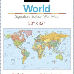 Rand McNally's Signature World wall map 