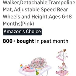 5 In 1 Foldable Walker (Pink)