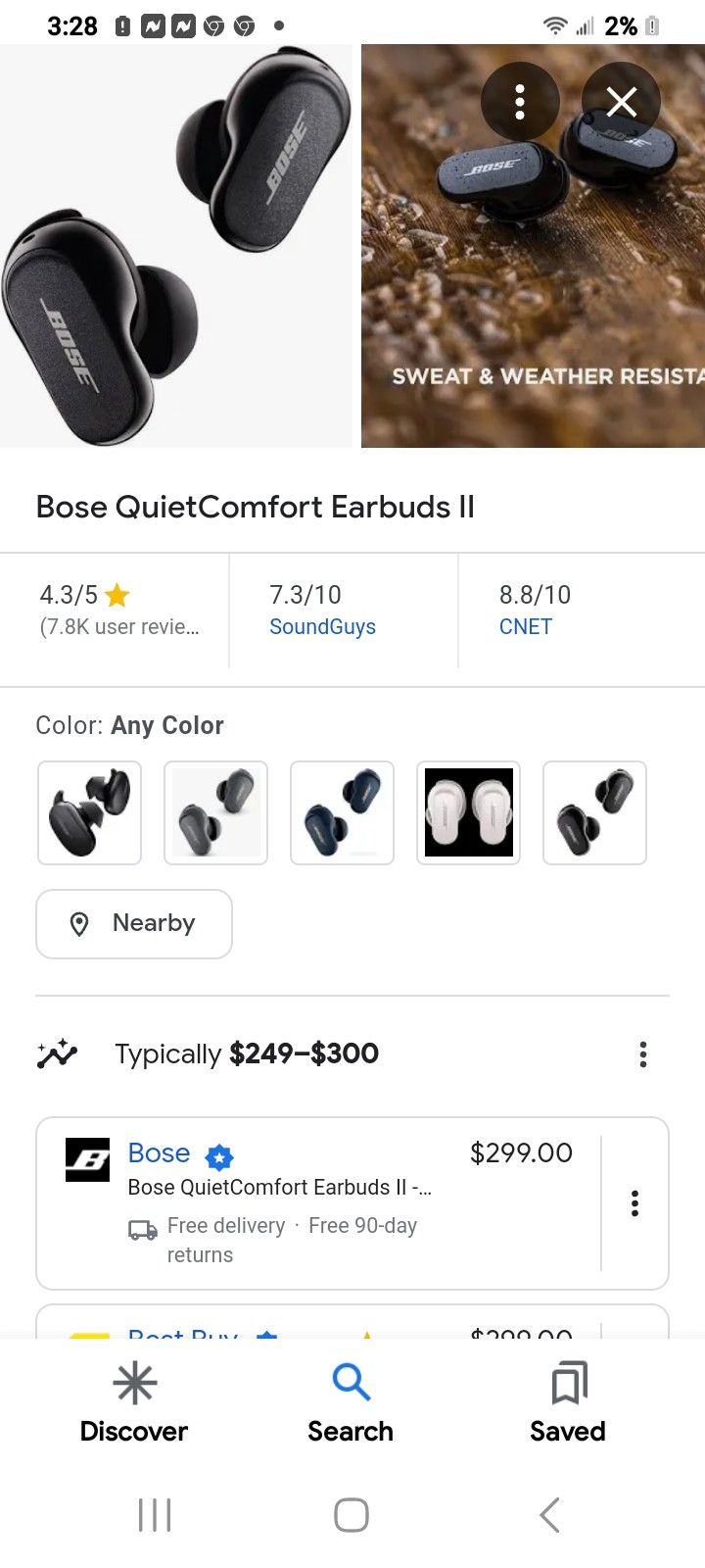 New BOSE NOISE CANCELING  EAR BUDS