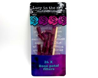 Corn Husk Filters For Smoking ( Wrapped With Rose Petal)