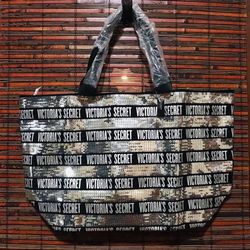 Limited Edition Sequin Bling Large Tote With Pouch Purse By Victoria Secret 