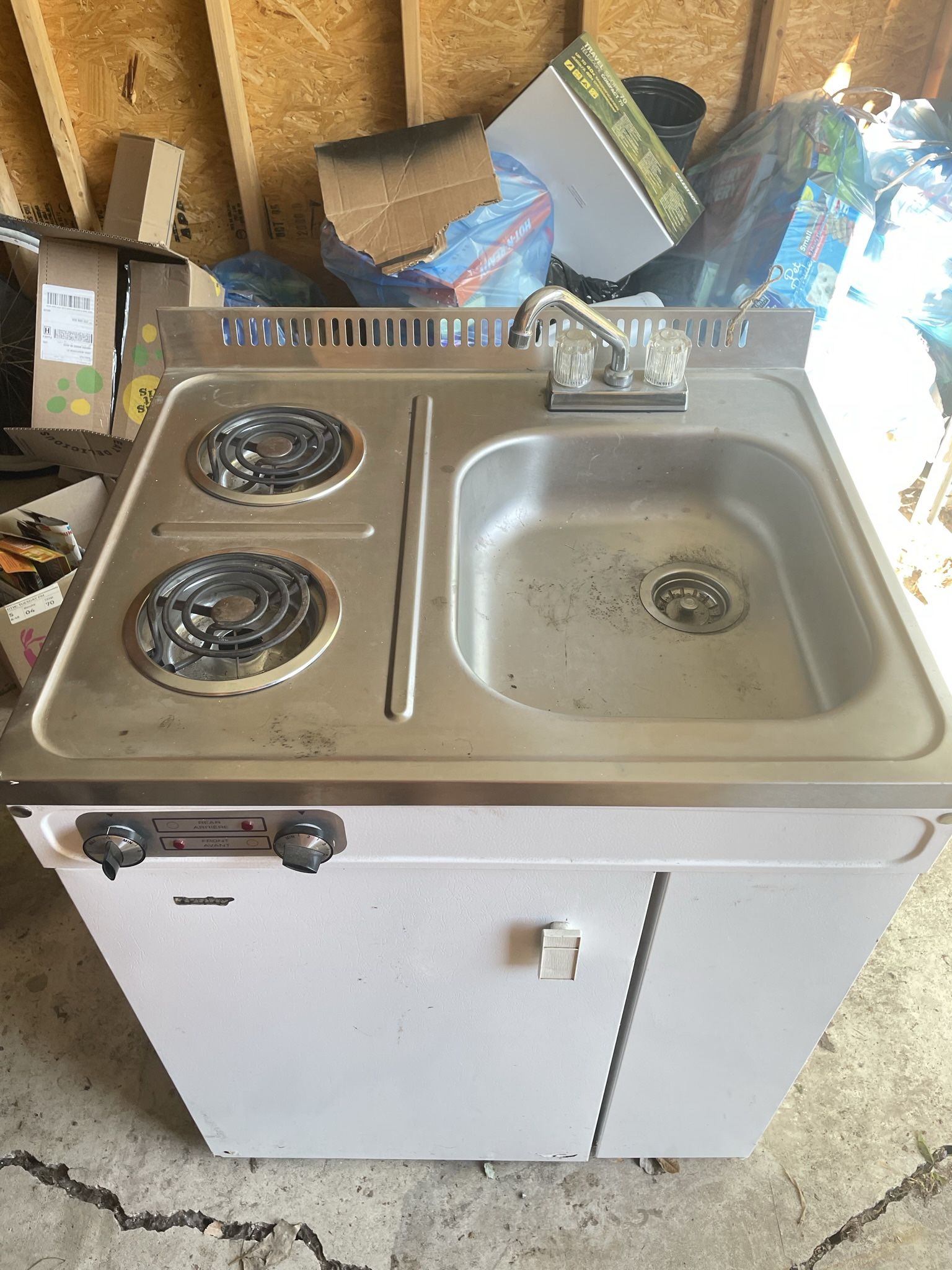 Refrigerator Sink Stove combo