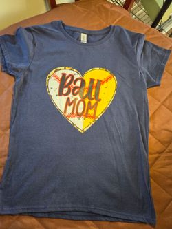 Womans baseball mom teeshirt