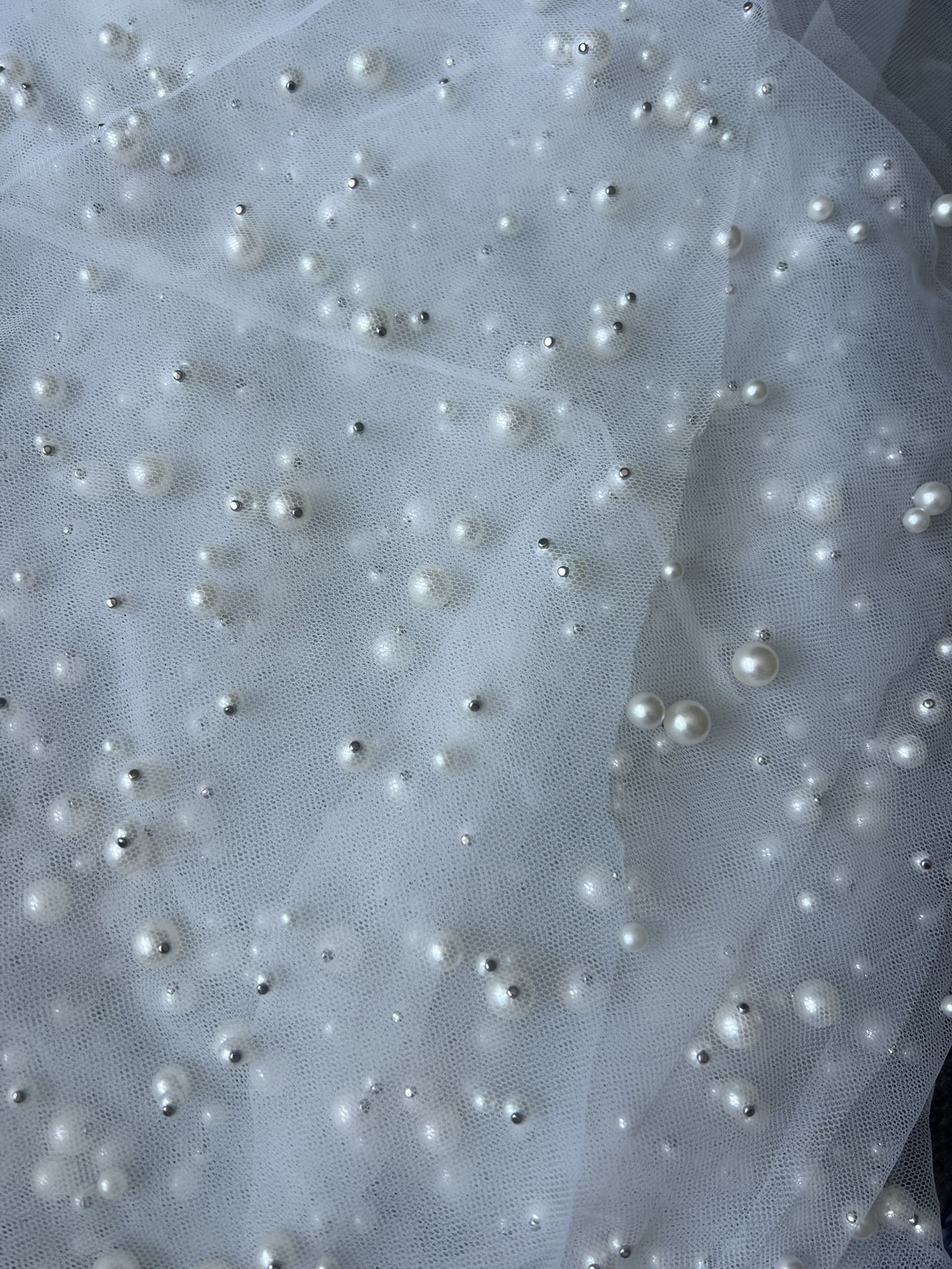 Tulle Pearl Fabric