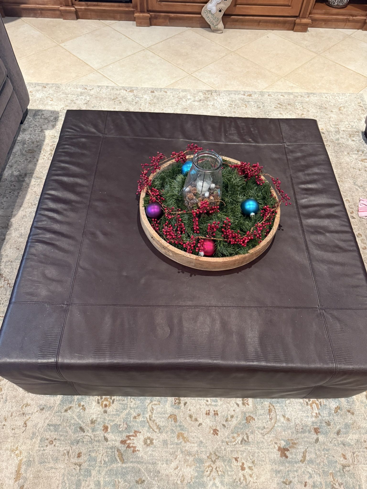 Leather Coffee Table