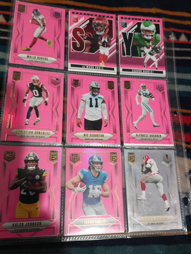 Alot Of Current QB Stars Font And Back Of Pages Have Cards