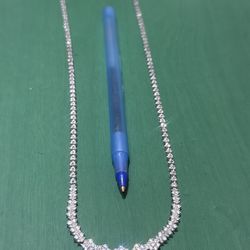 Diamond Chain 7.50 Carats 10kt White Gold 