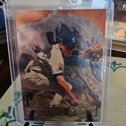 Alex Rodriguez Nineteen Ninety Six Skybox Metal Universe Nineteen Ninety Seven Skybox Metal Universe Baseball Cards 