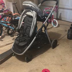Graco Double Stroller With Toddler Seat