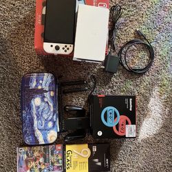  Switch OLED 64GB with 256GB SD card Mario Kart 8, And Case Bundle