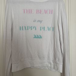 Wildfox Brand - Sweatshirt “The Beach is My Happy Place”;  Size M