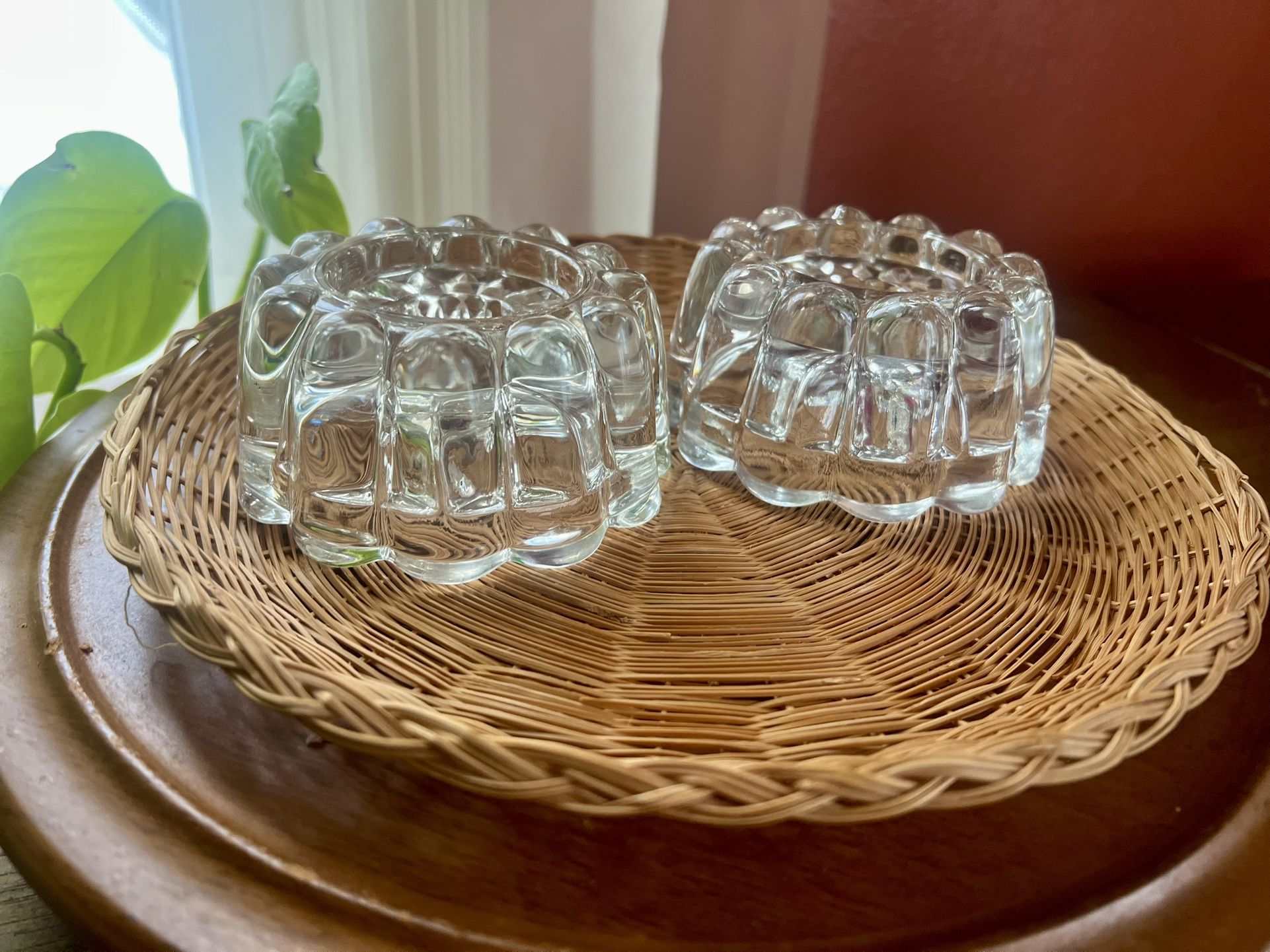 Crystal Candle Holders – Princess House – Vintage & Elegant