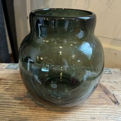Green Glass Bouquet Vase
