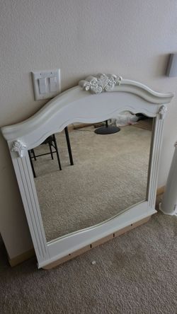 Mirror with Wooden Frame