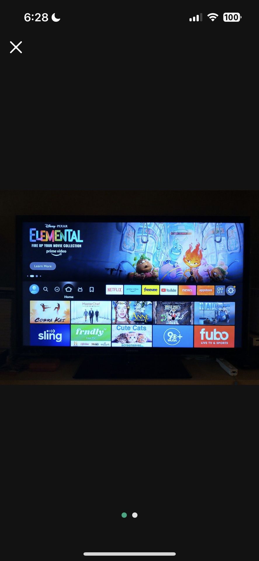 Samsung 46" TV With Fire stick 