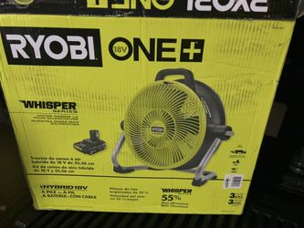 Ryobi fan 18 v 