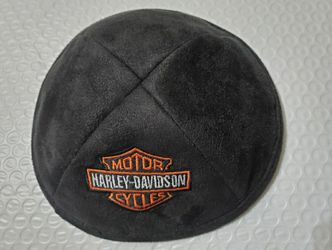 Harley Davidson Kippah Ultra Suede Judaica -Brand New