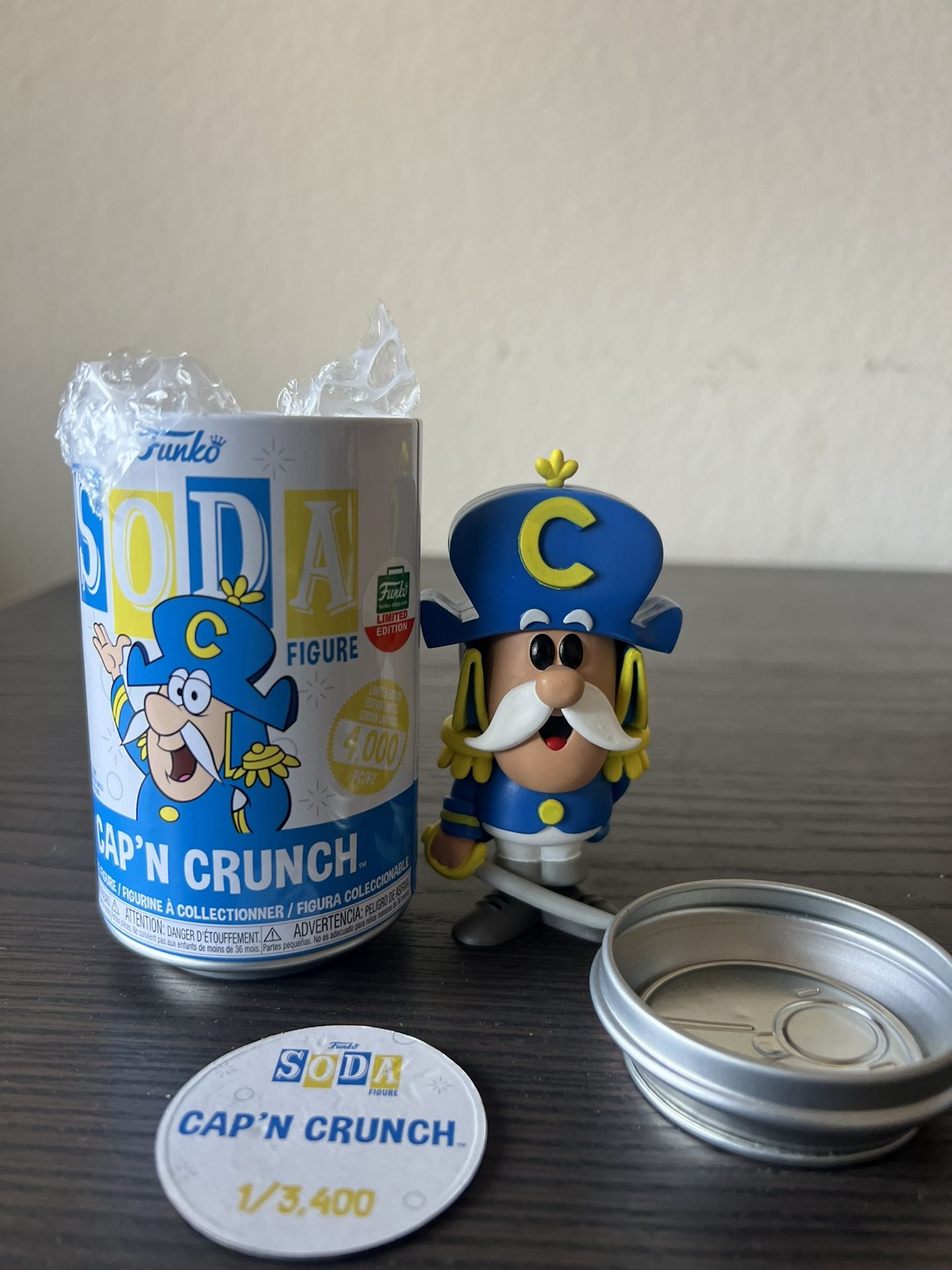 VAULTED LIMITED EDITION ONLY 3,400 PIECES Cap'n Crunch Funko Soda Ad Icons Shop
