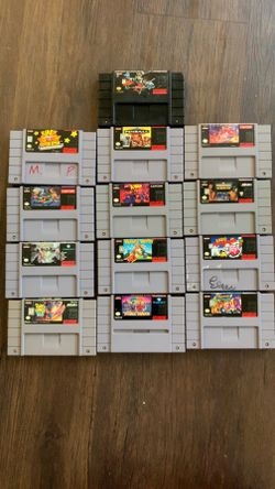 SNES Game Lot - Kirby, Double Dragon, X-Men & More! 13 Super Nintendo Games