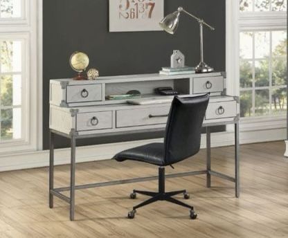 Brand New Gray Desk and Hutch