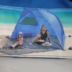 Blue Beach Tent
