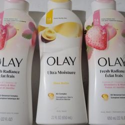Bundle Of 3 OLAY BODYWASH (22oz BOTTLES) FOR $15/$15 POR LOS 3