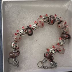Cat Charm Bracelet ( Removable Charms )
