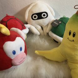 BRAND NEW Super Mario Brothers Mario Kart Enemies Plushies