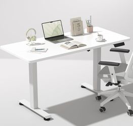 Veken 47.2 Inch Electric Standing Desk, Height Adjustable Sit Stand Up