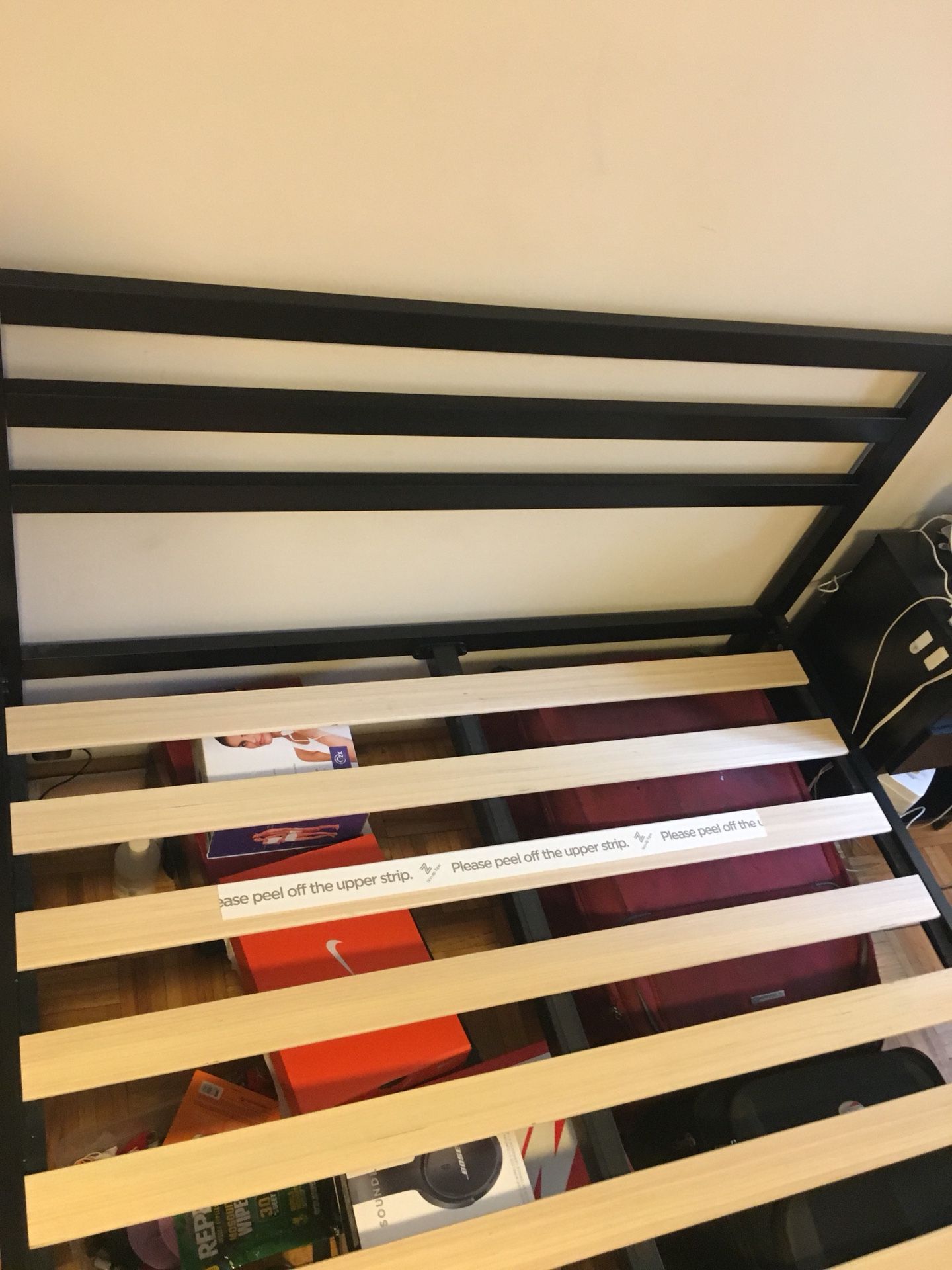 Bed frame and mattress