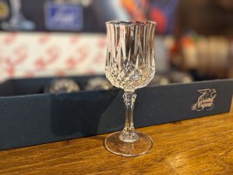 LongChamp Crystal Cordial Glasses