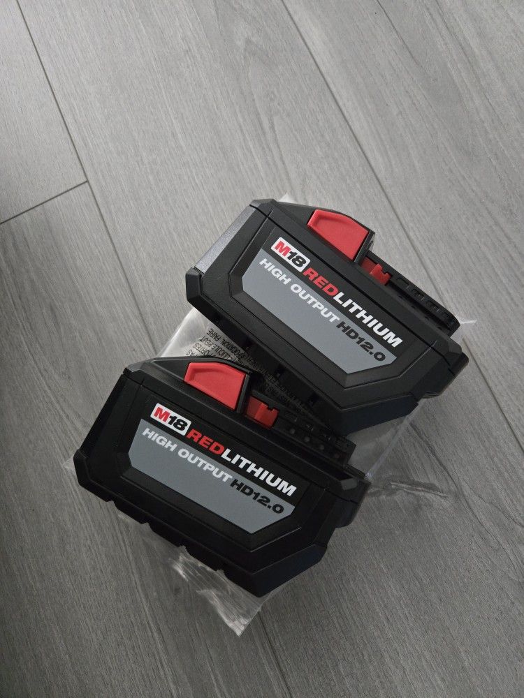 MILWAUKEE M18 BATTERIES 12.0