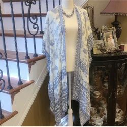 Blue And White Kimono 