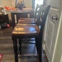 Wooden Bar Chairs $60