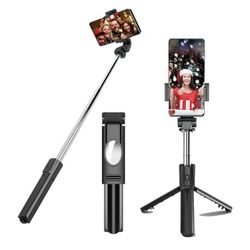 new Selfie Stick Tripod with Remote, Mini Phone Tripod Stand, 3 in 1 Wireless Bluetooth Selfie Stick