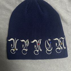 Supreme AOI Dark Royale Blue beanie 