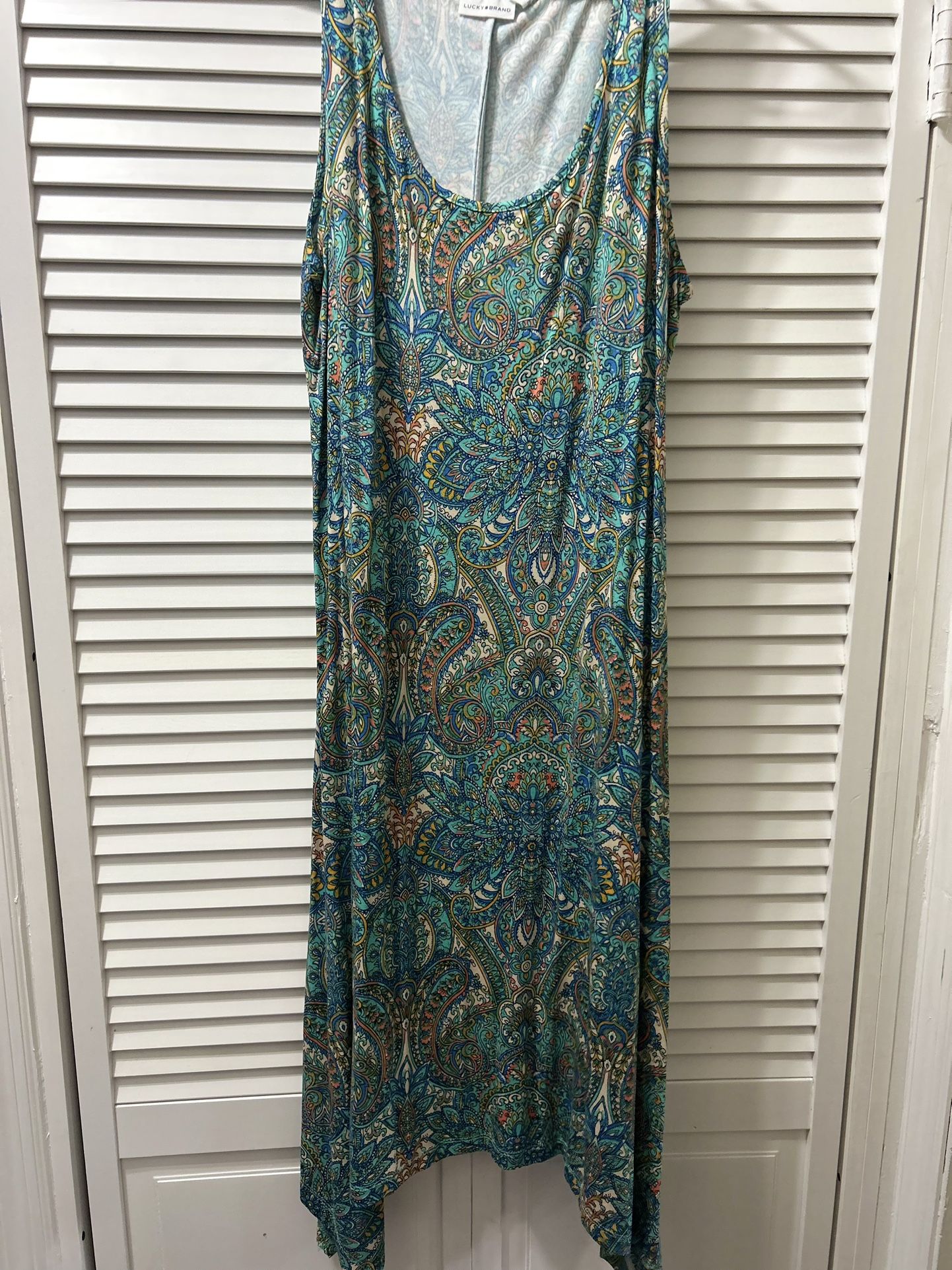 1 X Lucky Brand Multi Color Long Dress